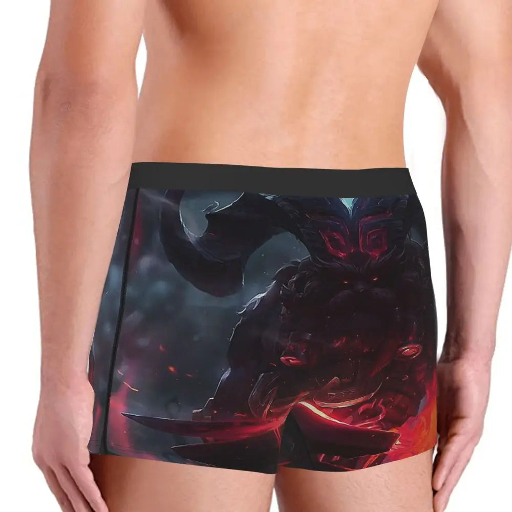 Ornn League of Legends LOL Jogos MOBA Cuecas Cuecas respiráveis Roupa interior masculina Calções sensuais Boxers