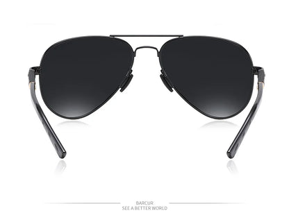 BARCUR Polarized Mens Sunglasses Pilot Sun Glasses for Men Accessories Driving Fishing Hiking Eyewear Oculos Gafas De Sol