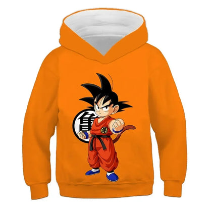 2025 Autumn Cool Dragon Ball Z Kids Boys Sweatshirts Children Casual Boy Hoodies Pullover Anime Dragon Ball Hoodie Hooded Coats
