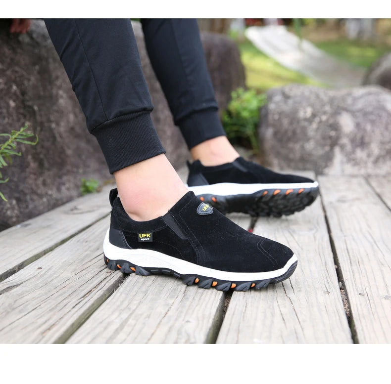 Sapatos desportivos casuais para homem, para caminhadas ao ar livre, acampamento, corrida leve e jogging, mocassins antiderrapantes, sapatos de caminhada, tamanhos grandes 38-50