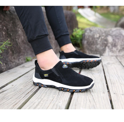 Sapatos desportivos casuais para homem, para caminhadas ao ar livre, acampamento, corrida leve e jogging, mocassins antiderrapantes, sapatos de caminhada, tamanhos grandes 38-50