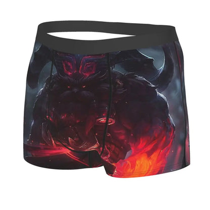 Ornn League of Legends LOL Jogos MOBA Cuecas Cuecas respiráveis Roupa interior masculina Calções sensuais Boxers