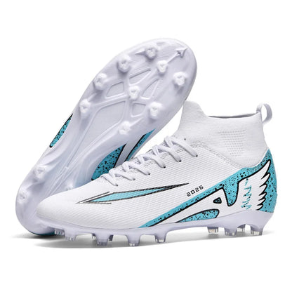 Chaussures de football unisexes tendance, crampons antidérapants, baskets d'entraînement légères, chaussures de football d'extérieur pour hommes