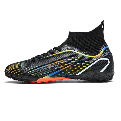 Men Outdoor Football Boots FG/TF Professional Training Soccer Shoes Cleats Turf Futsal Match Grass Unisex Non-slip Breathable