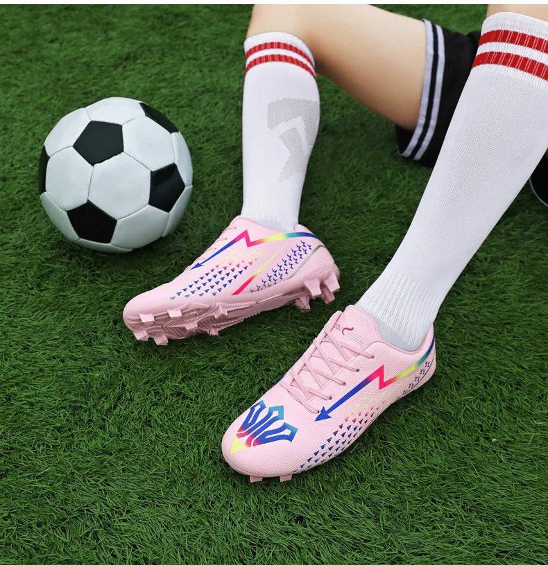 High Quality Men's Soccer Shoes for Society, Ultralight Turf Soccer Cleats Sneakers, Training Football Boots Chuteira Campo Sizes 35-45