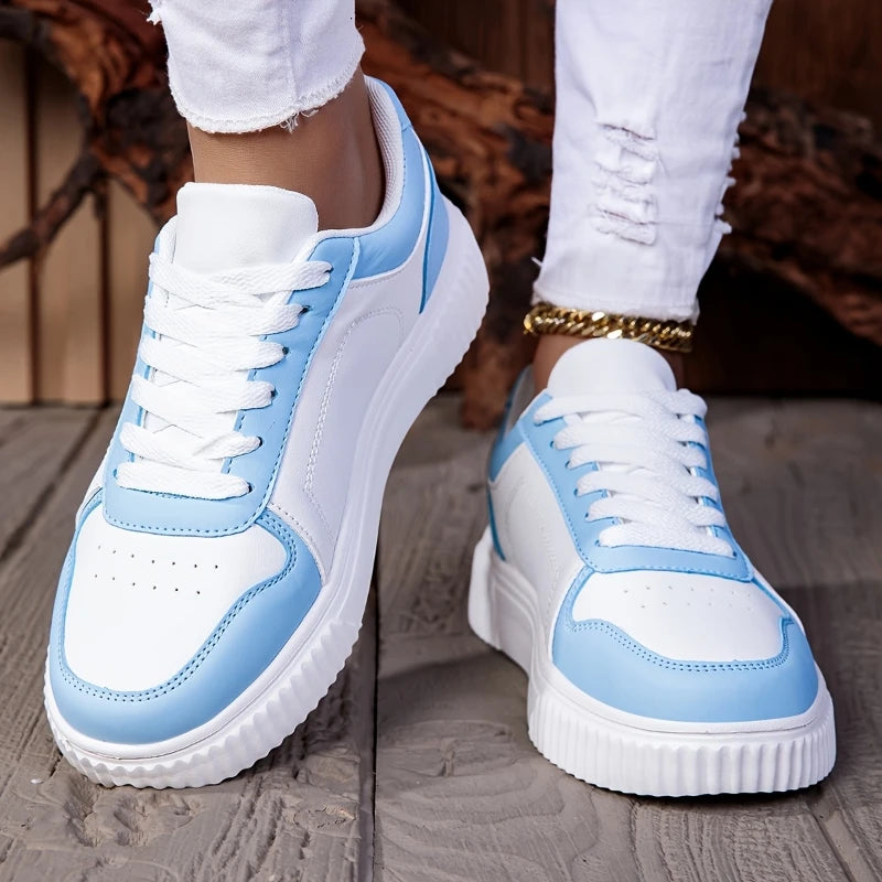 Damenschuhe Herren-Freizeitschuhe, vulkanisierte Schnürschuhe, Damen-Sneaker, rutschfest, leicht, bequem, Unisex-Sportschuhe
