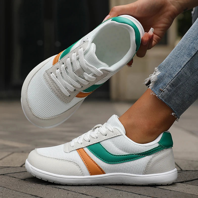 Women's Shoes Sneakers Wide Toe Barefoot Casual Wide Last Fashionable Canvas Black Flat Board Shoes Breathable Mesh Men's Shoes