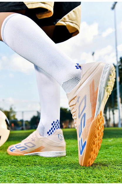 New Men's Soccer Shoes Match Football Boots Sneakers Non-Slip Grass Cleats High-Quality Futsal Indoor Hot-Selling High-Top Outdoor