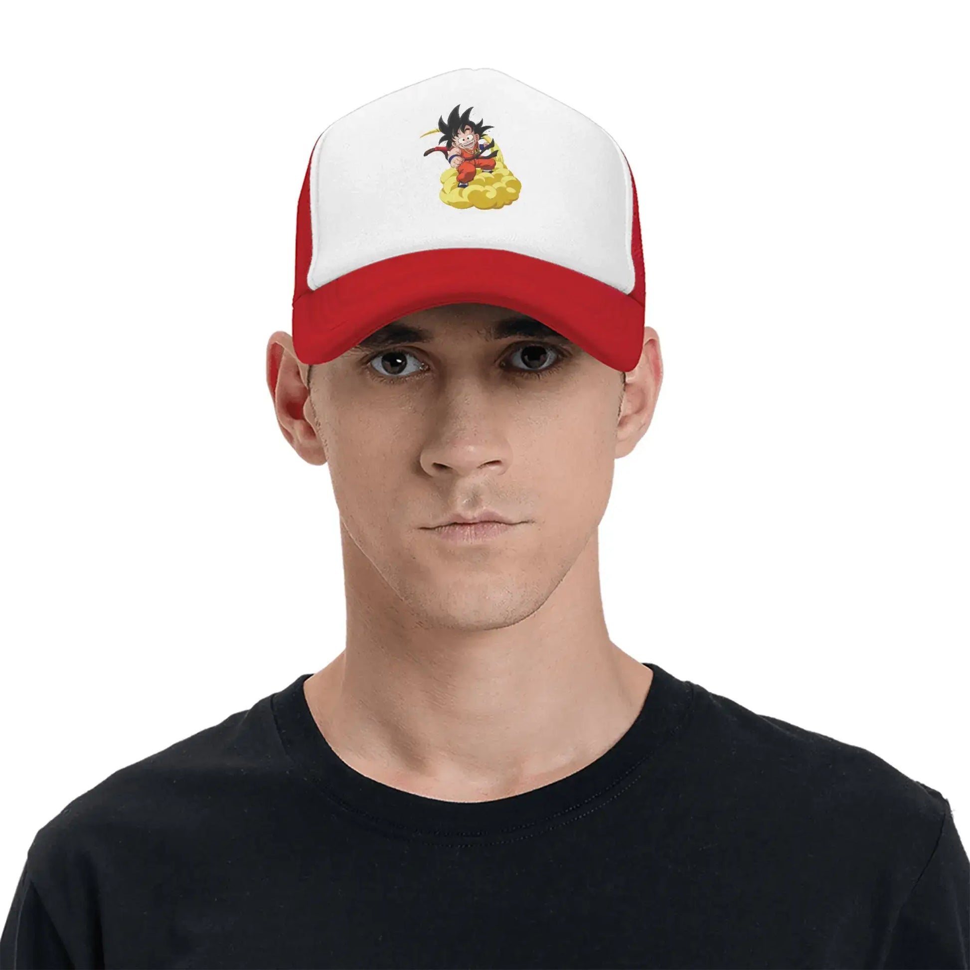 Dragon Ball Son Goku Mesh Baseball Cap Adult Trucker Hat Anime Hats Adjustable Snapback Caps Sports Cap Winter Trucker Hats, Produit gaming premium Fraquane