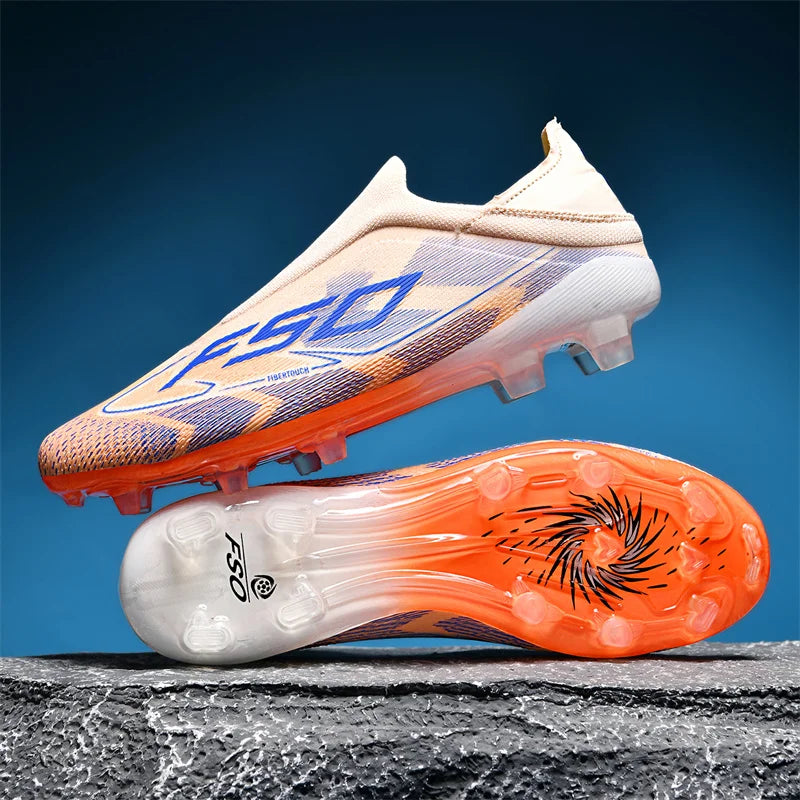 Men Football Boots Non-Slip High-quality Soccer Shoes Grass Cleats High-top Futsal Sneakers Match Indoor Hot-selling Outdoor