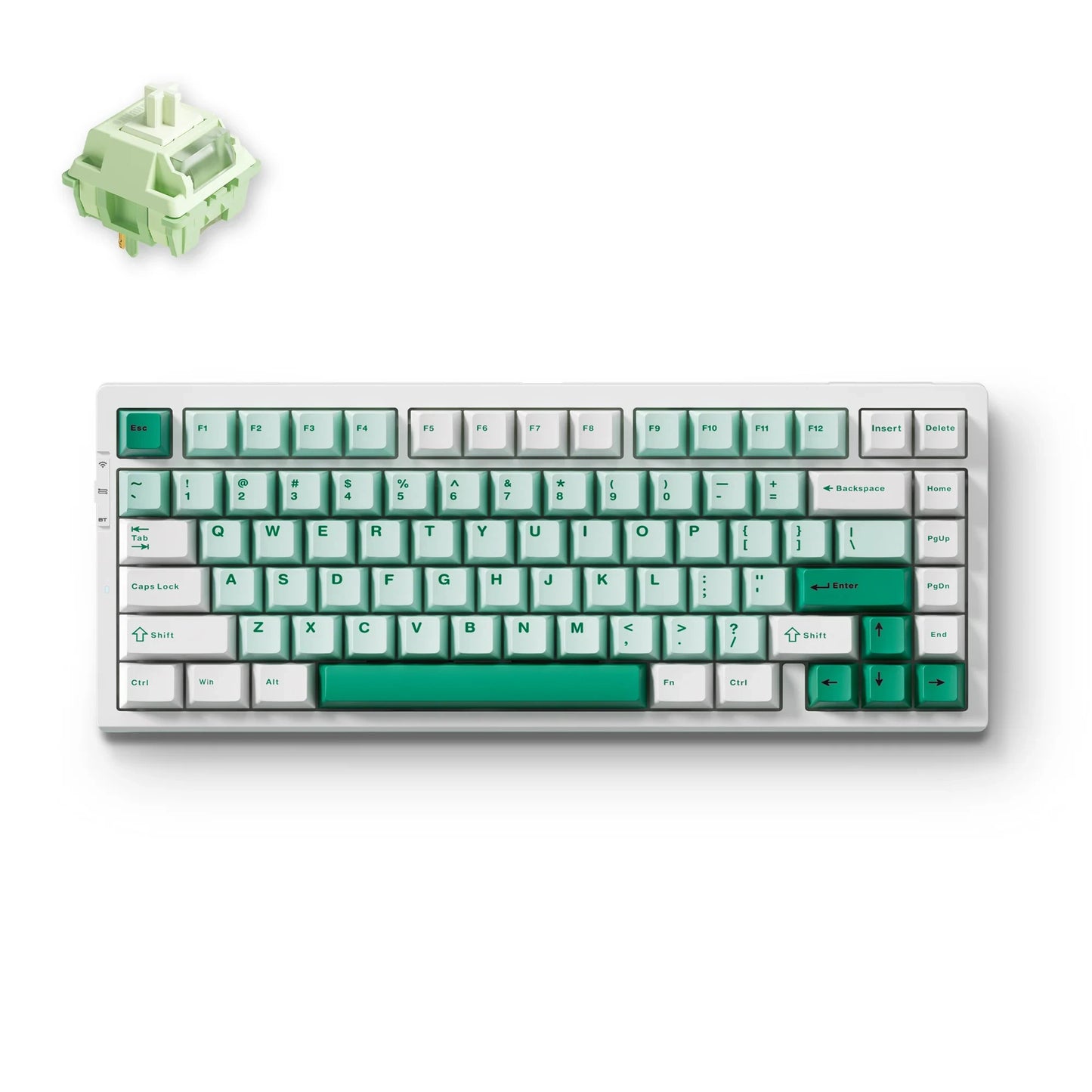 Teclado Mecânico Sem Fios MCHOSE G75 Pro 75% Layout, Montagem Gasket, 5 Camadas de Amortecimento, Retroiluminação RGB, Tri-Mode, Hot Swappable