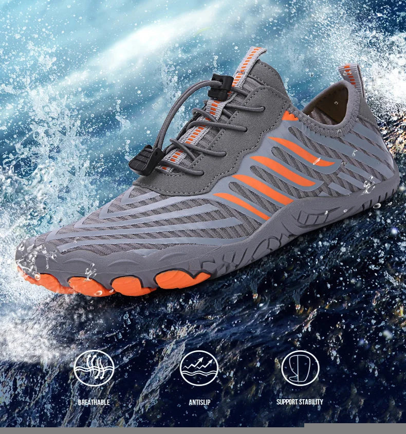 Herren Damen Wasserschuhe Aqua-Schuhe Drainage-Schuhe Strandsport Schwimmsandalen Schnelltrocknend Bootfahren Barfuß Tauchen Angeln Surfen Sneaker