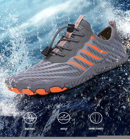 Herren Damen Wasserschuhe Aqua-Schuhe Drainage-Schuhe Strandsport Schwimmsandalen Schnelltrocknend Bootfahren Barfuß Tauchen Angeln Surfen Sneaker