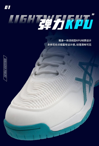 Herren Damen Badmintonschuhe Tischtennisschuhe für Volleyball Handball Sport-Sneaker rutschfest aus Mesh atmungsaktiv für das Training auf dem Spielfeld