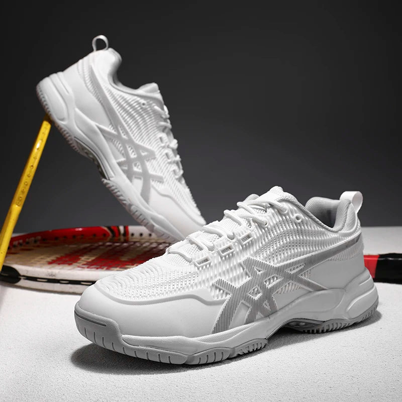 Herren Damen Badmintonschuhe Tischtennisschuhe für Volleyball Handball Sport-Sneaker rutschfest aus Mesh atmungsaktiv für das Training auf dem Spielfeld