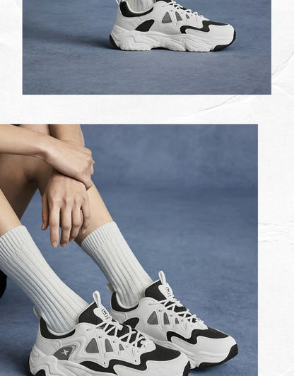 Xtep Casual Shoes Spring And Summer Lightweight Sports Shoes Thick Sole Fashionable Street Style Sneakers 875319320004