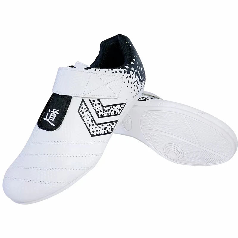 Zapatillas de taekwondo transpirables y resistentes al desgaste, para kickboxing y kung fu. Zapatillas profesionales de taekwondo y artes marciales, para niños y adultos.