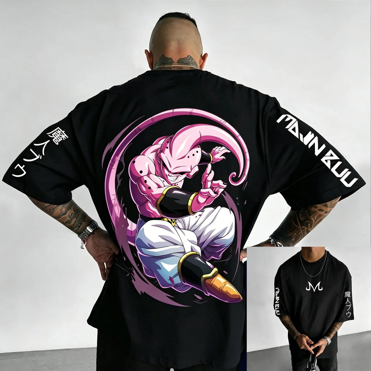 T-shirt de algodão de manga curta com estampado de Dragon Ball Z – Son Goku e Vegeta – Roupa para homem e mulher – Estilo Harajuku, Y2K, vintage, verão, streetwear