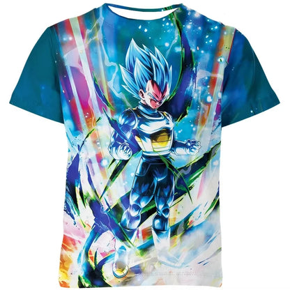 Letní tričko Dragon Ball – dětská trička s motivy anime postav, Goku Super Saiyan – trička pro chlapce, dětská trička s krátkým rukávem, Y2K
