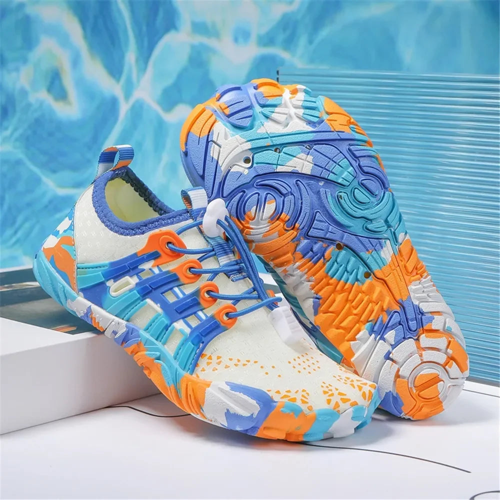 12 Farben Wasserschuhe für Kinder, Sommer, Strand, Five Fingers, Barfuß, Schwimmen, Aqua-Schuhe, schnell trocknend, Meer, Fluss, Kindersneaker