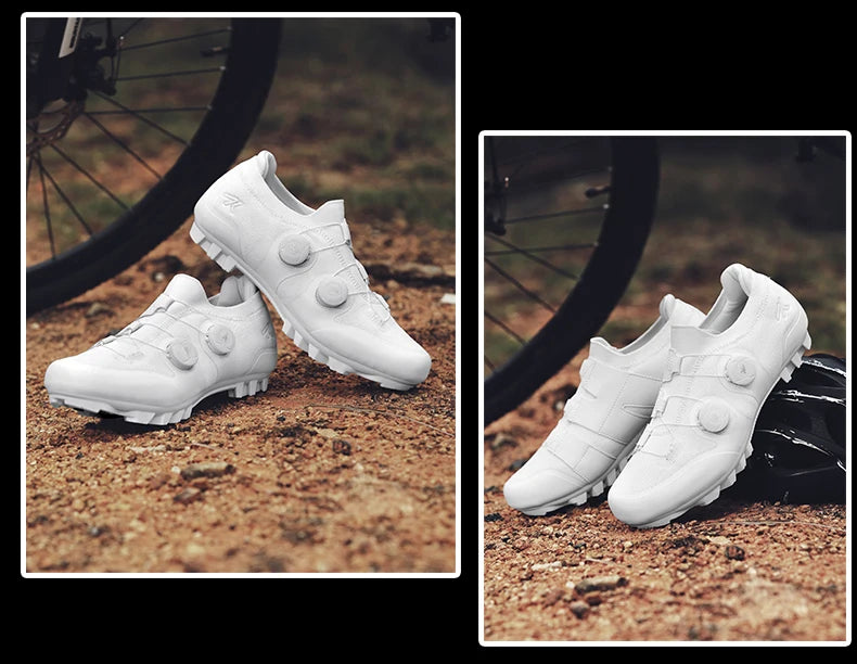 Men Mtb Cycling Shoes New Women Pink Self-Locking Cleats Speed Road Bicycle Shoes Flat Trail Racing SPD Mountain Bike Sneakers