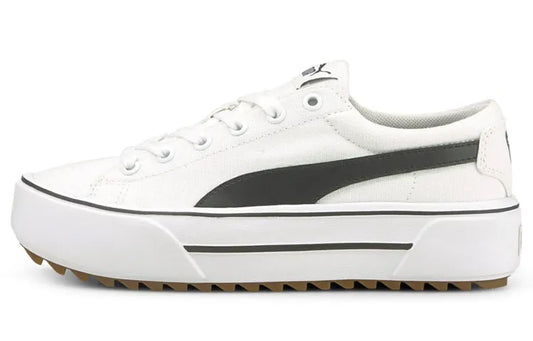 Baskets Puma Kaia Platform, modèle blanc et noir, 383804-01.
