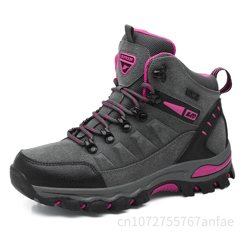 Couples Outdoor Hiking Shoes Comfortable Wear-Resistant Camping Climbing Mountain Shoes Breathable Sports Shoes Camping Boots