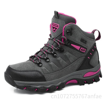 Couples Outdoor Hiking Shoes Comfortable Wear-Resistant Camping Climbing Mountain Shoes Breathable Sports Shoes Camping Boots