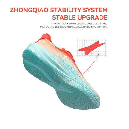 QIAODAN WIND 3TR Men's Marathon Running Shoes 2026 Thick Sole Cushioning Sport Shoes Male Gym Lightweight Sneakers QDB023252297