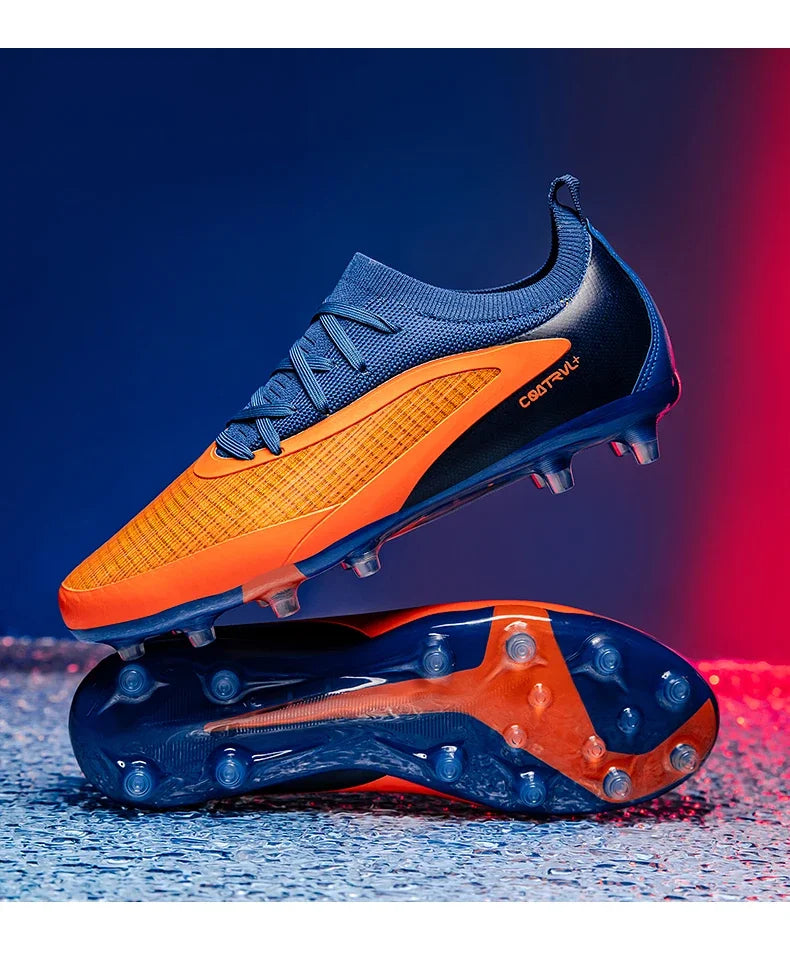 Botas de fútbol para hombre, con tacos para exterior, transpirables, antideslizantes, para adultos, con tacos largos, deportivas, de entrenamiento, para niños, para partido, cómodas