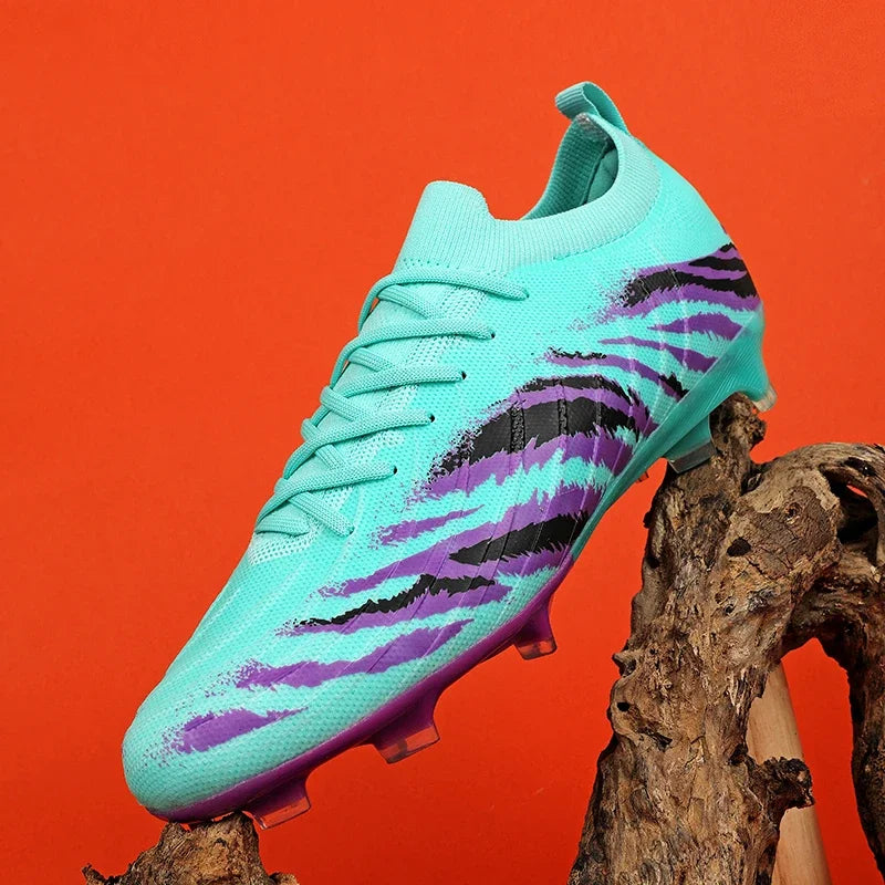 Chuteiras de futebol para homem, sapatos desportivos de futebol, para jogos, unissexo, ultraleves, confortáveis, antiderrapantes, para exterior, para relva, para adultos, de alta qualidade