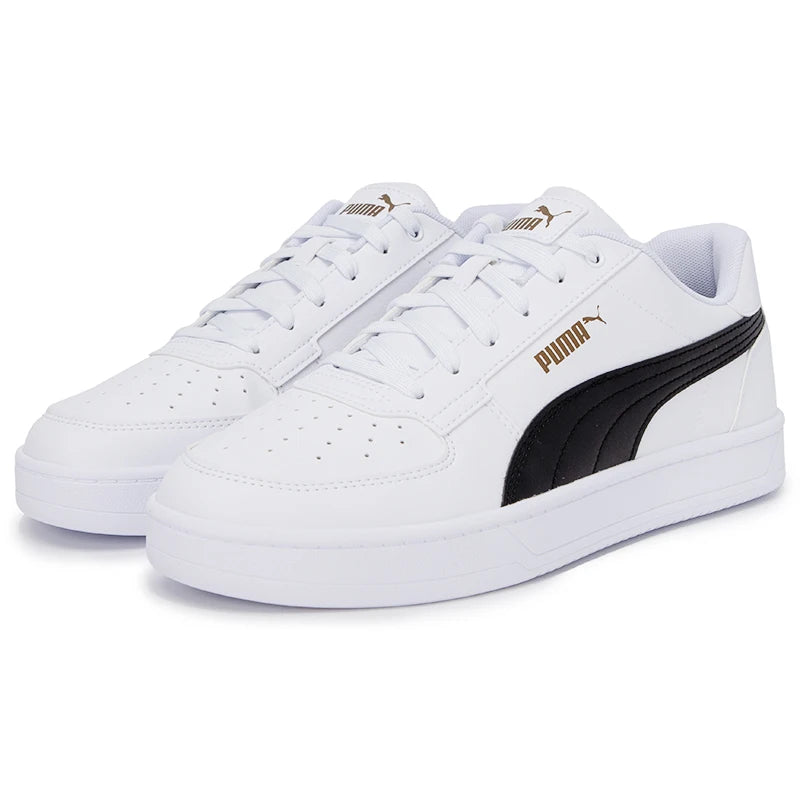 Baskets Puma Caven 2.0 blanches et noires, dorées, 392290-03