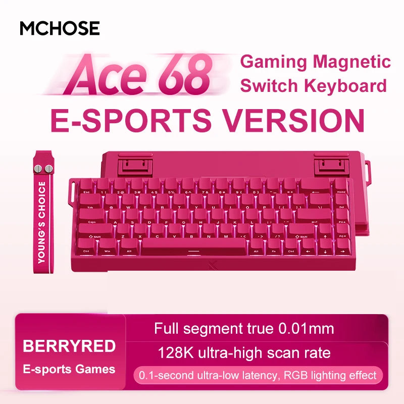 R85 ATTACK SHARK R85HE Magnetic Keyboard Wired 0.005mm RT 8K+ Hz 256K RGB Gaming Keyboard Neon Lightbox for Esports Gaming