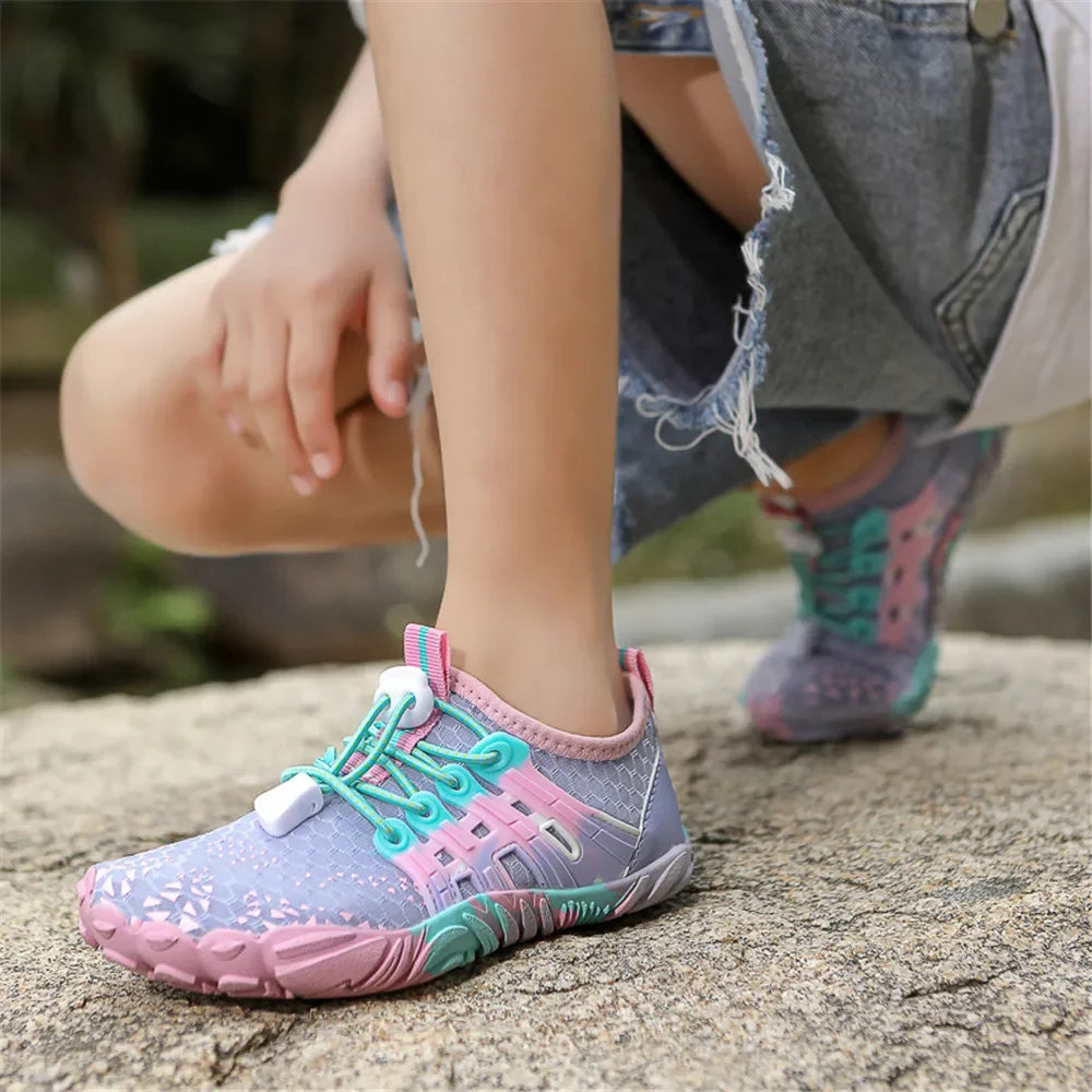 12 Farben Wasserschuhe für Kinder, Sommer, Strand, Five Fingers, Barfuß, Schwimmen, Aqua-Schuhe, schnell trocknend, Meer, Fluss, Kindersneaker