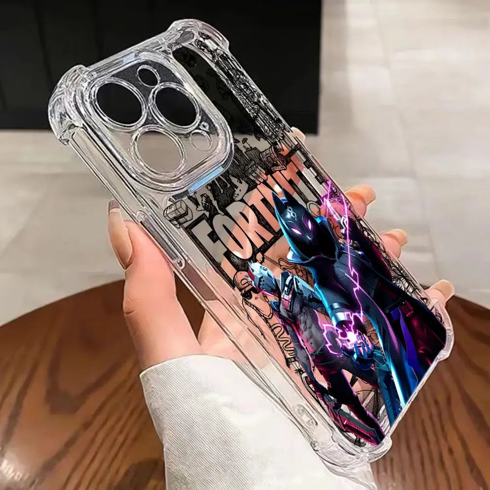 Game Fortnite Phone Case For Samsung Galaxy S26 S25 S24 S23 S22 S21 S20 Edge FE Ultra Plus 4G 5G Anti Fall Clear TPU Cover