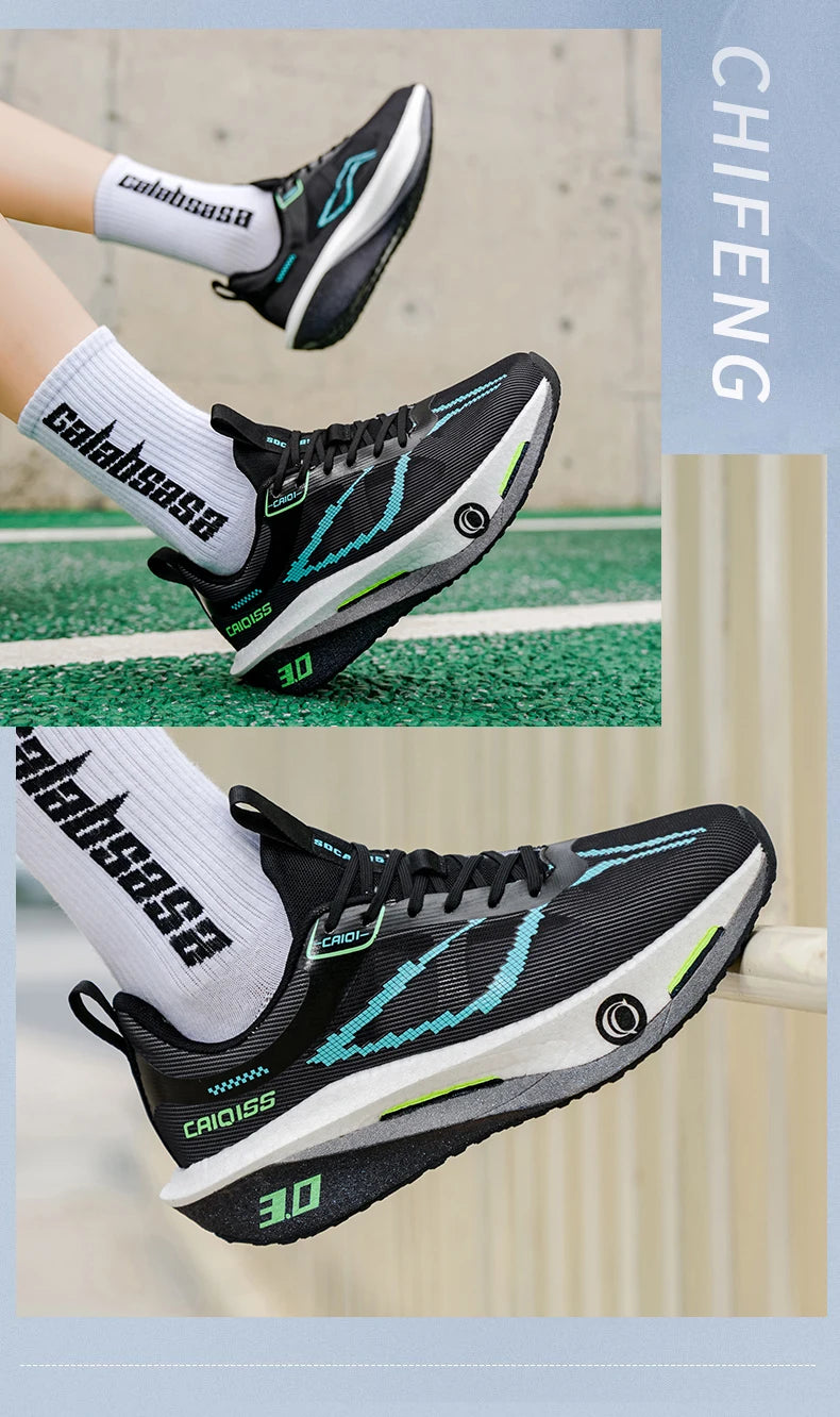 Buty do biegania z karbonową płytką do maratonu, męskie, sportowe, specjalistyczne, oddychające, lekkie, damskie, wygodne sneakersy sportowe outdoorowe