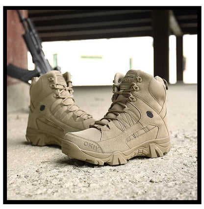 Men Tactical Boots Boots Men Desert Waterproof Work Safety Shoes Hiking Shoes Ankle Men Outdoor Boots