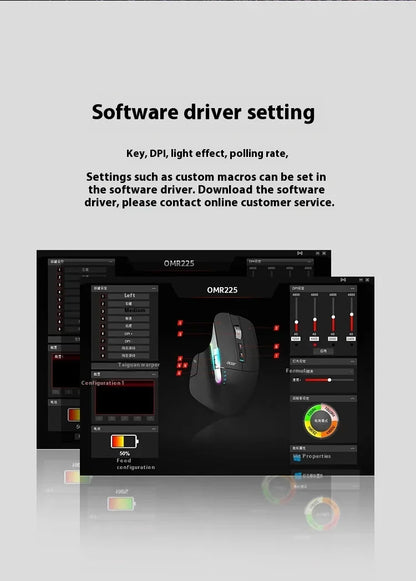 Acer Omr225 Gamer Mouse 3mode Bluetooth Wireless Mouse Dual Scroll Ergonomic Mouse Custom Programming Gaming Mice Office Mouses