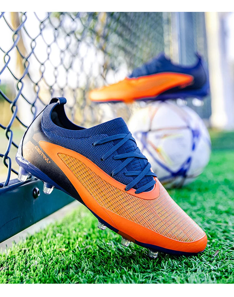 Botas de fútbol para hombre: botas de fútbol ligeras y transpirables, zapatillas de entrenamiento antideslizantes, zapatillas deportivas para actividades al aire libre