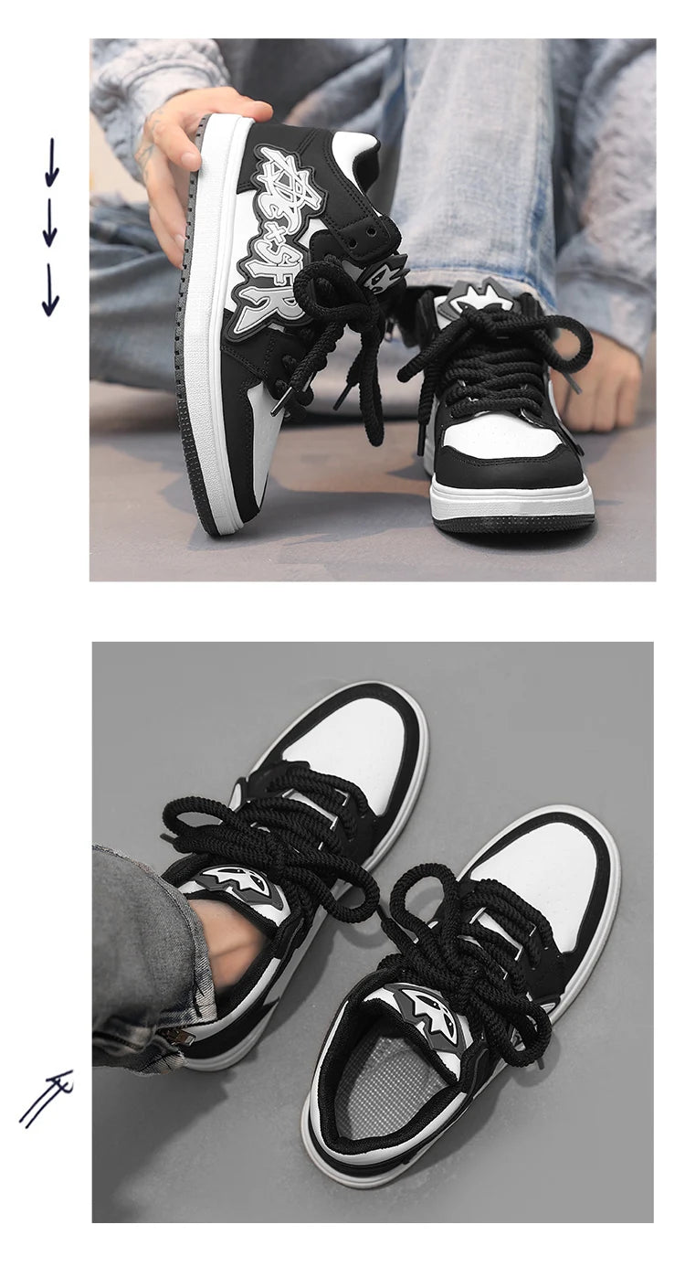 Modne niebieskie designerskie buty do skateboardingu dla mężczyzn, odzież uliczna, hip-hopowe trampki dla mężczyzn, luksusowe trampki na platformie do skateboardingu dla mężczyzn, buty do koszykówki dla mężczyzn