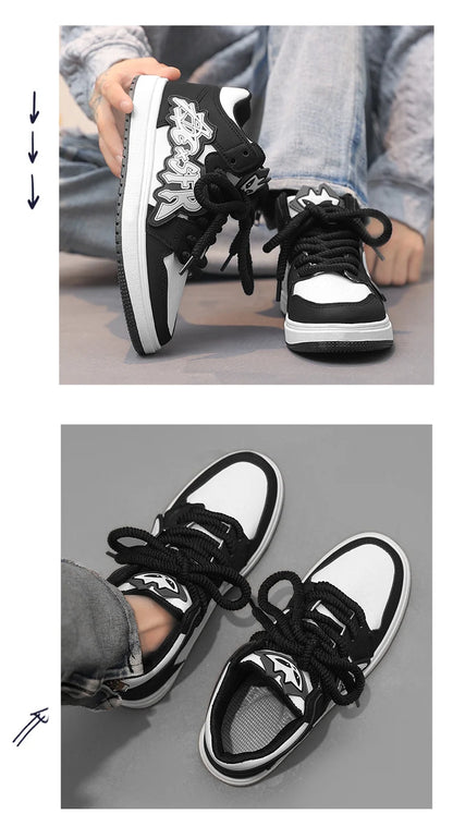 Modne niebieskie designerskie buty do skateboardingu dla mężczyzn, odzież uliczna, hip-hopowe trampki dla mężczyzn, luksusowe trampki na platformie do skateboardingu dla mężczyzn, buty do koszykówki dla mężczyzn