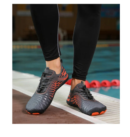 Men Water Shoes Women Beach Barefoot Aqua Shoes Quick Dry Swimming Wading Sports Sneakers Upstream Boating Fishing Surf Sneakers