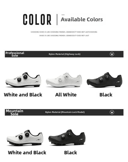 Competition Cycling Sports Shoes Road Bicycle Shoes Unisex Breathable Self-Locking Racing Cycling Shoes