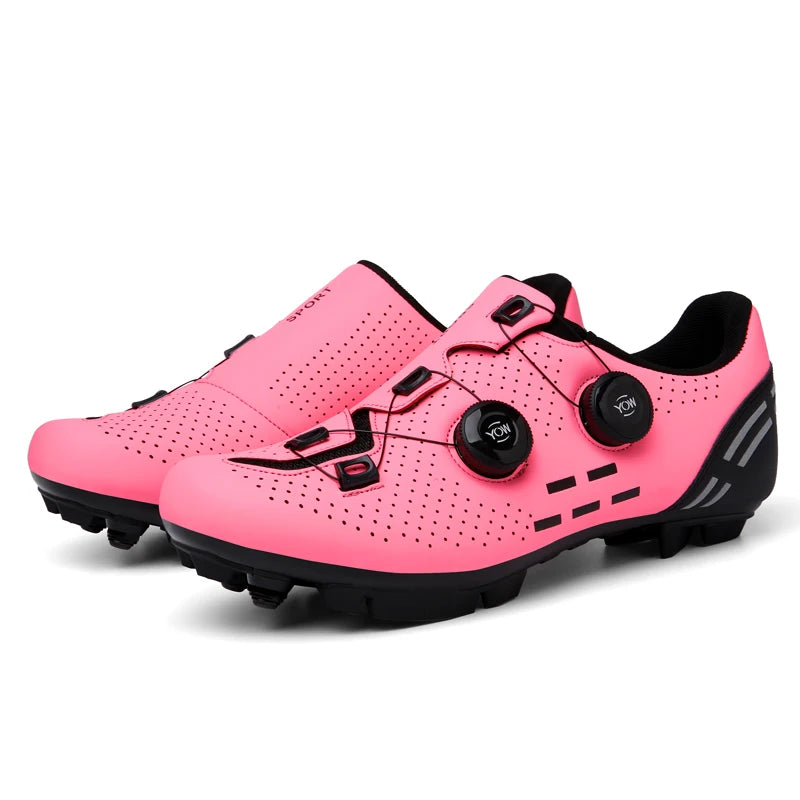 Scarpe da ciclismo di alta qualità da uomo SPD autobloccanti per bici da corsa, scarpe sportive da donna MTB da montagna antiscivolo 36-47