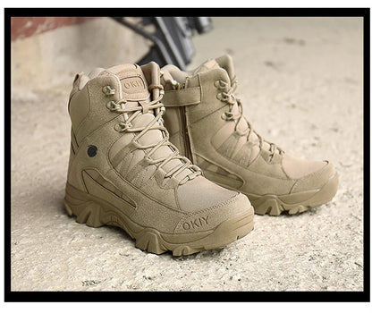 Men Tactical Boots Boots Men Desert Waterproof Work Safety Shoes Hiking Shoes Ankle Men Outdoor Boots