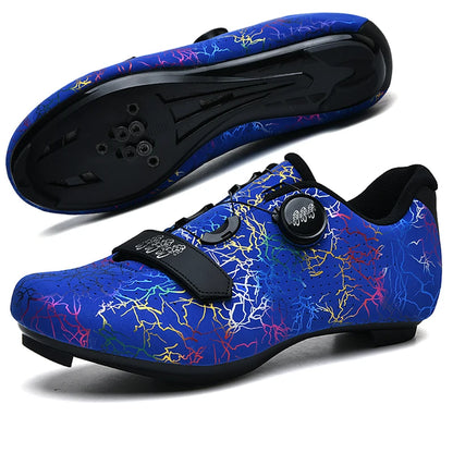 Chaussures de cyclisme pour homme : chaussures de course sur route à fixation automatique, chaussures de sport, chaussures d'entraînement sans crampons ; chaussures de cyclisme pour femme avec crampons SPD
