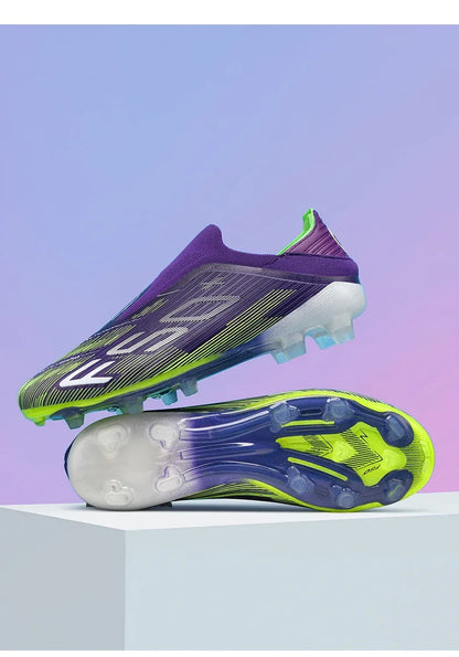 Nouvelles chaussures de football pour hommes, chaussures de futsal d'intérieur antidérapantes, crampons de match de haute qualité, chaussures de football, baskets, chaussures montantes pour terrain gazonné et extérieur