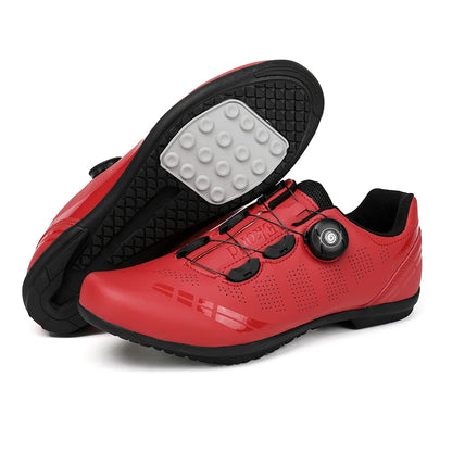 Zapatillas de ciclismo para hombre, bicicletas de carretera, mujer, competición, con cierre automático, velocidad, zapatillas deportivas de ciclismo, zapatillas de ciclismo con calas SPD para mujer