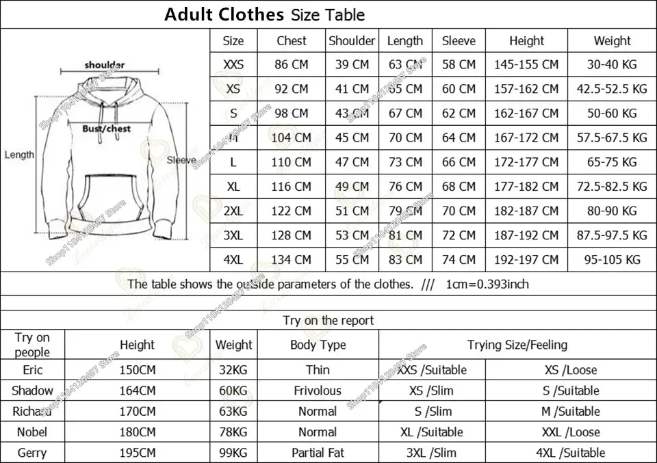 2025 3D New Children's Anime Fortnite Printed Sweater Series Pullover Generation Tide Brand Hoodie Gift