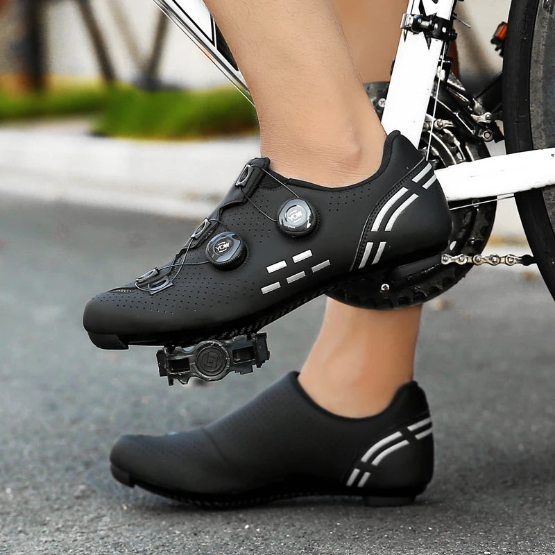 Scarpe da ciclismo di alta qualità da uomo SPD autobloccanti per bici da corsa, scarpe sportive da donna MTB da montagna antiscivolo 36-47